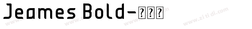 Jeames Bold字体转换
